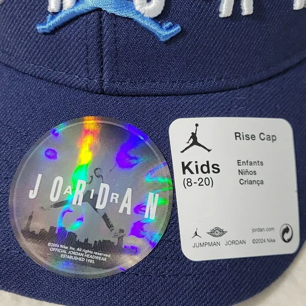 Jordan Nike Air Jordan Jumpman Hat Kids Boys Size 8-20 Blue Strapback‎ Cap NEW